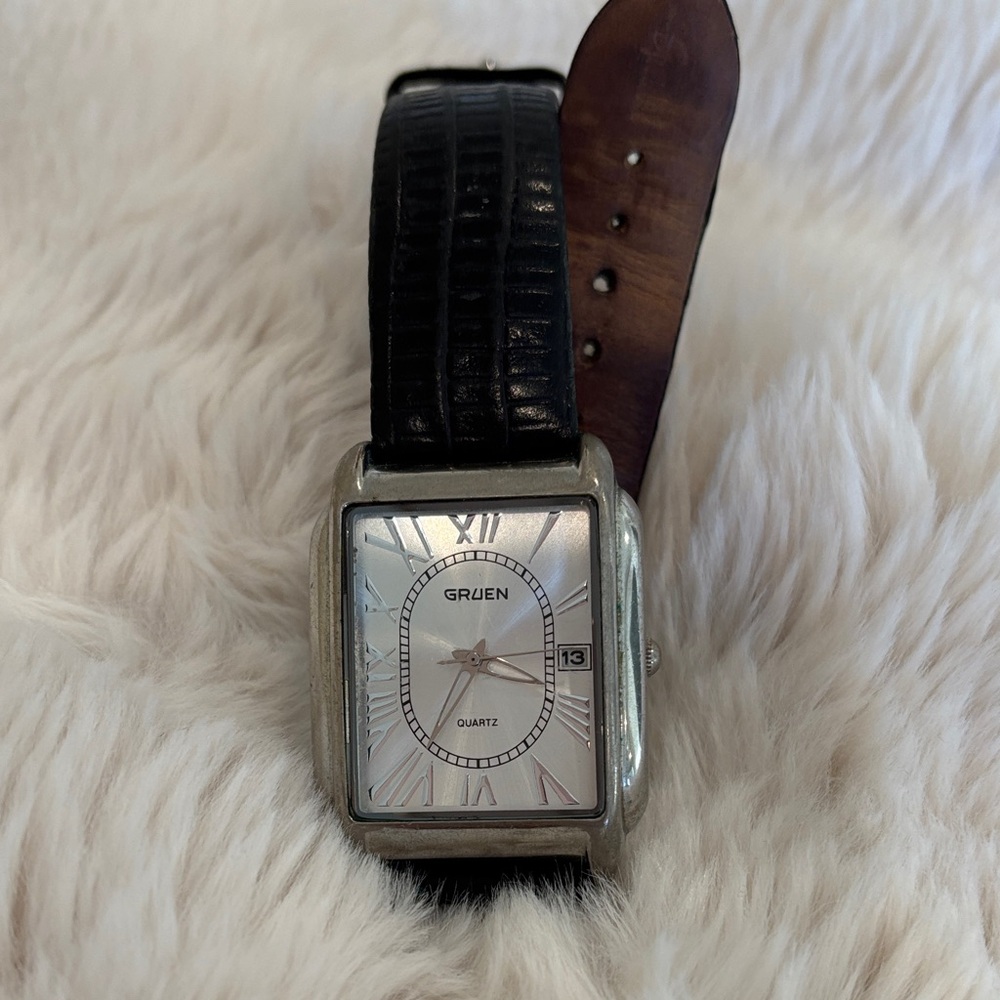 Men’s Gruen ‘Neo-vintage’ Gondola Roman Quartz watch